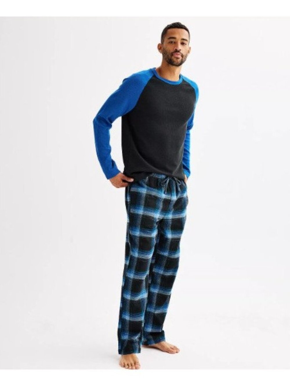 SEALED ~ Sonoma True Blue Plaid Flannel 2-Piece Pajama Set – XXL
